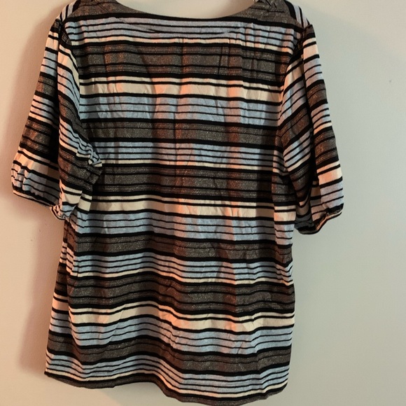 Style & Co Short Sleeve Blouse - Picture 3 of 6